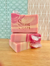 Rose Quartz Goat Milk Soap: Paper Band