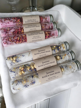 Bath salt soak test tubes: Rose