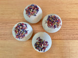 Handmade Bergamot Goat Milk Bath Bomb: Shrink Wrapped