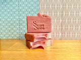 Handmade Rose Gold Goat Milk Soap: Shrink Wrapped