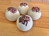 Handmade Bergamot Goat Milk Bath Bomb: Shrink Wrapped