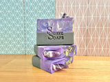 Handmade Amethyst Goat Milk Soap: Paper Band